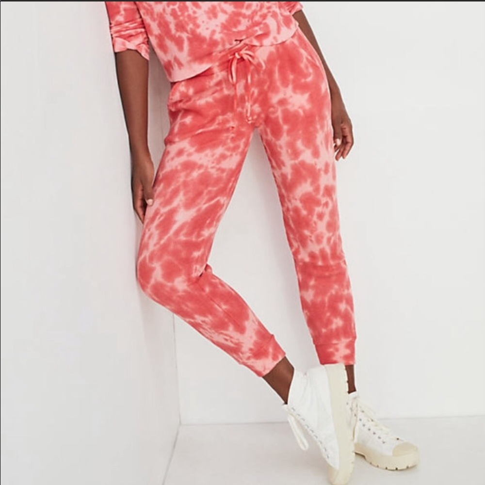 Anthropologie Saturday Sunday Waffle Tie Dye Janelle Joggers Size XSP